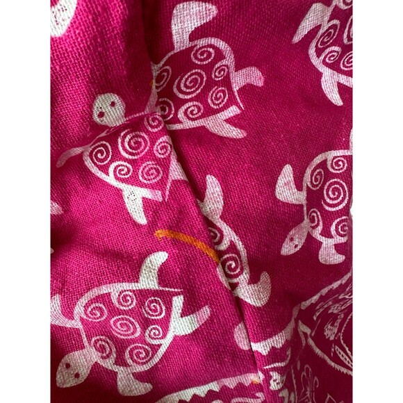 Unbranded 100% Cotton Tropical Turtle All Over Sling Oversized Crossbody Bag - Picture 7 of 11